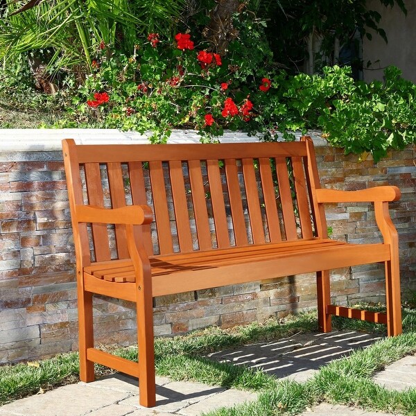 Vifah outdoor wood garden bench discount