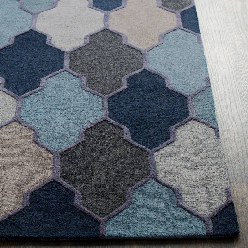 Hand-Tufted Ryde Moroccan Trellis Wool Rug