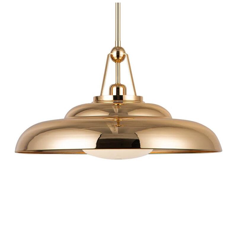 Alora Lighting PD344020 Palmetto 20" Wide Pendant - Polished Brass / Glossy Opal Glass