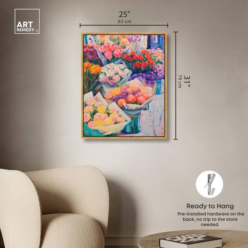 Market Blooms II Canvas by Art Remedy