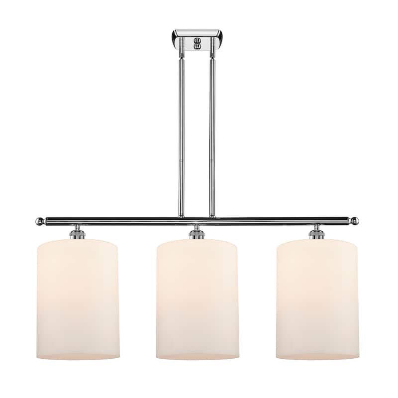 Innovations Lighting 516-3I-10-36-L Cobbleskill Linear Cobbleskill 3 - Polished Chrome / Matte White