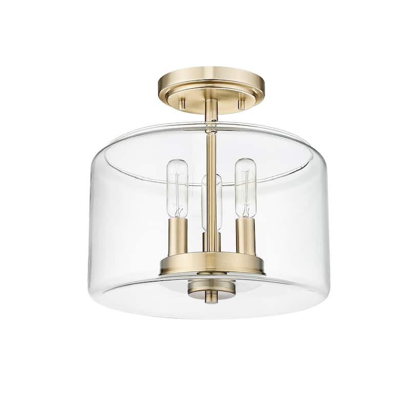 Millennium Lighting Asheville 3 Light Semi-Flush Ceiling Mount Fixture
