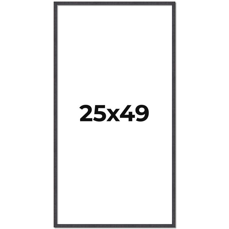 25x49 Frame Brown Solid Wood Picture Frame - Complete Modern Photo