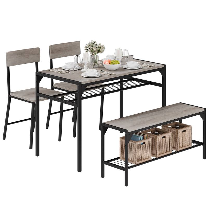 Futzca Dining Table Set, Kitchen Bar Table and Chairs, 3 Or 4 Pieces