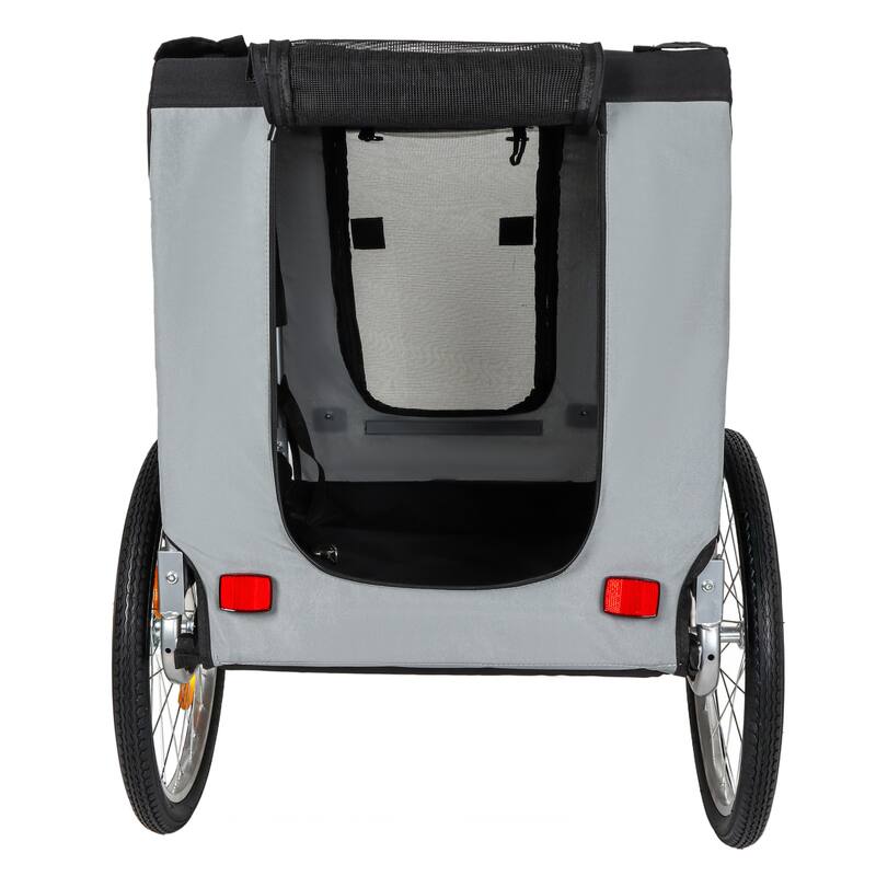 Large Folding Bike Trailer for Dogs, 100LB Capacity All-Terrain Pet Carrier for Cycling, Jogging, Camping & Outdoor Adventures