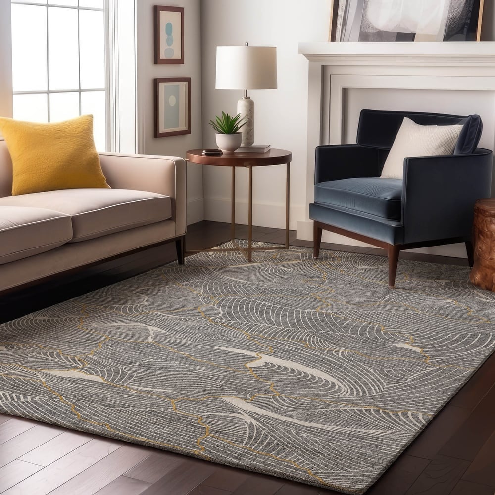 Premium Washable Super Soft Contemporary Puzzle Mayfield Rug