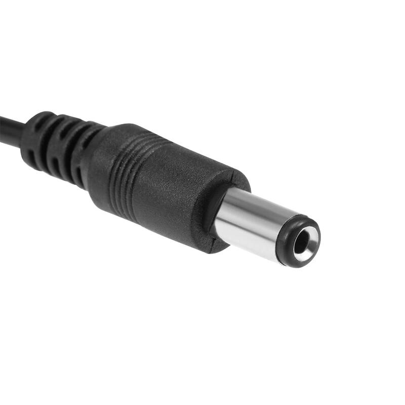 2pcs Splitter Cable 1 Female to 4 Male Connectors 40cm 5.5x2.1mm - 1 female to 4 male 2pcs - Black - 1 Female to 4 Male 2pcs
