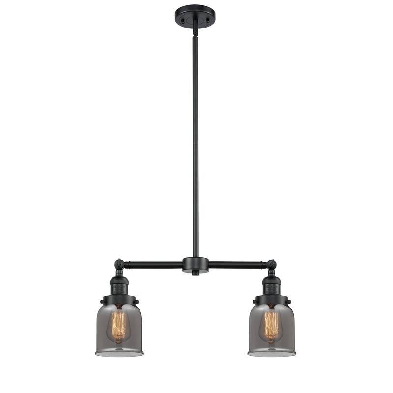 Innovations Lighting Small Bell 2 Light 21" Wide Linear Chandelier