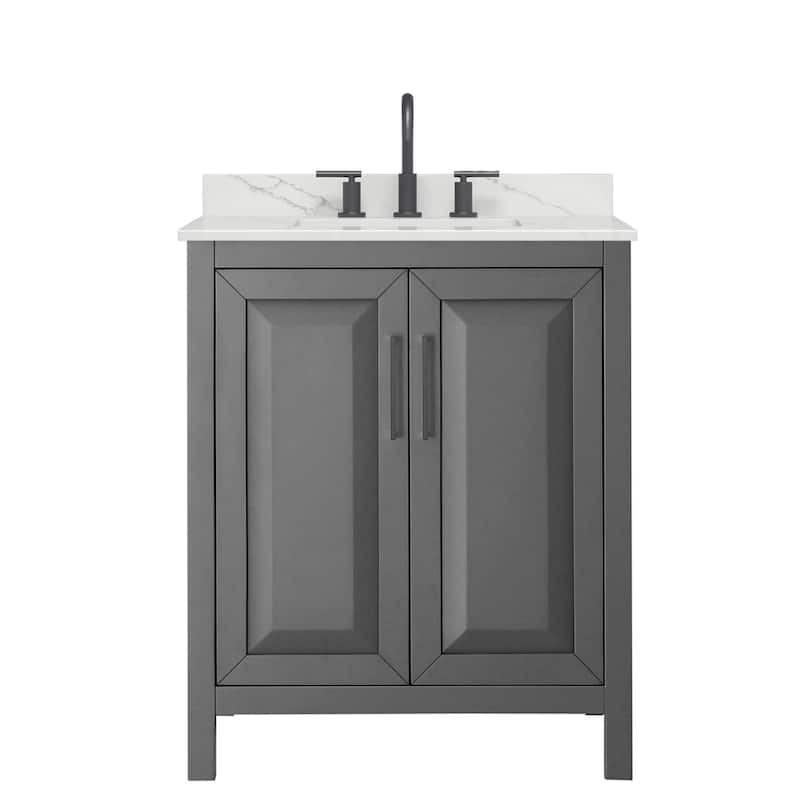Wyndham Collection WCV252530S-QTZ-US3MXX Daria 30" Free Standing