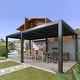 preview thumbnail 27 of 74, PURPLE LEAF Outdoor Louvered Pergola with Adjustable Metal Roof for Patio Pergola 11.5' x 17.7' - Grey