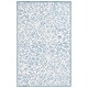 preview thumbnail 92 of 128, SAFAVIEH Handmade Jardin Fulga Wool Rug 4' x 6' - Ivory/Blue - Rectangle
