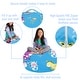 preview thumbnail 58 of 187, Kids Bean Bag Chair Cover Stuffed Animal Storage or Toy Organizer