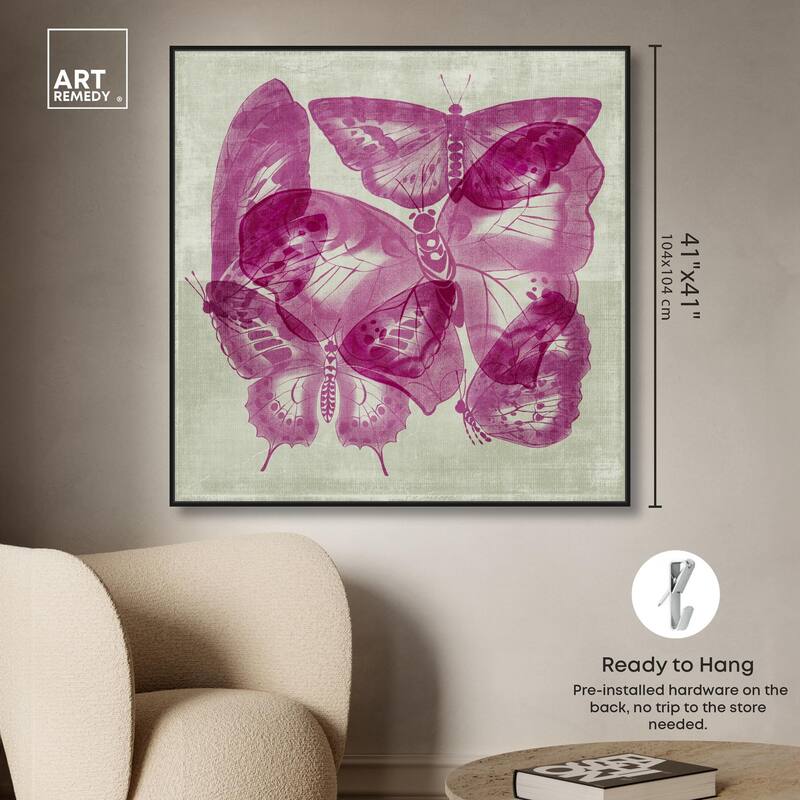 Fluttering Wings Canvas by Art Remedy
