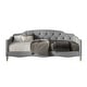 preview thumbnail 22 of 22, CraftPorch Modern Linen Nailhead Button Tufted Twin Daybed Light Grey - Twin