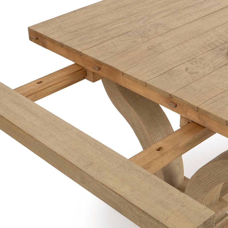 Julia Reclaimed Pine Extendable Dining Table
