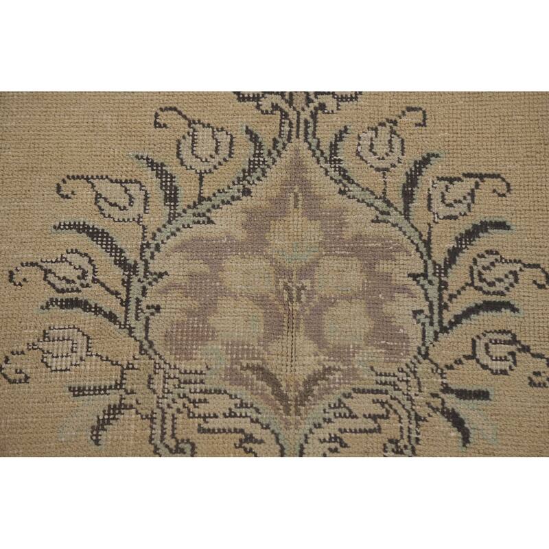 Distressed Tabriz Persian Vintage Area Rug Handmade Wool Carpet - 9'6" x 12'9"