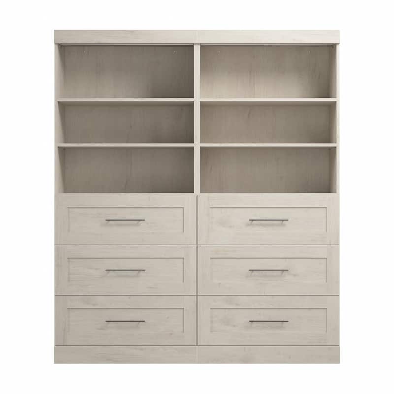 Pur 72W Closet Organizer with Drawers by Bestar