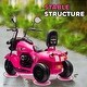 preview thumbnail 3 of 16, Qaba Electric Motorcycle for Kids, 3 Wheel 6V Battery Powered Motorbike w/ Headlights, Music, Forward & Reverse