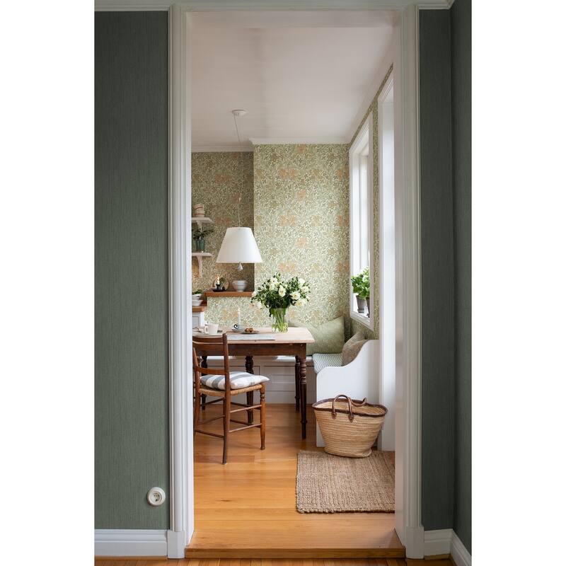 Midolin Mossa Dark Green Texture Wallpaper