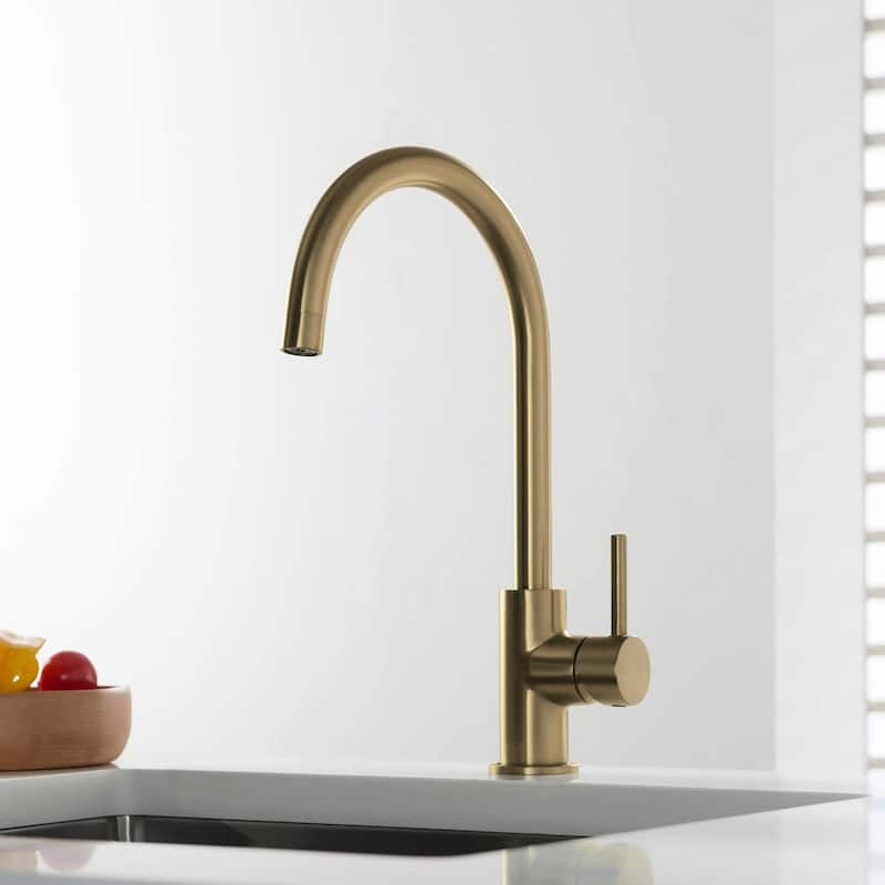 Lead Free High Arc Single Level Bar Prep Kitchen Faucet with Single Handle