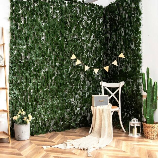 118 x 39 Inch Artificial Ivy Privacy Fence Screen for Fence Decor - 118" x 39.4" (L x W)