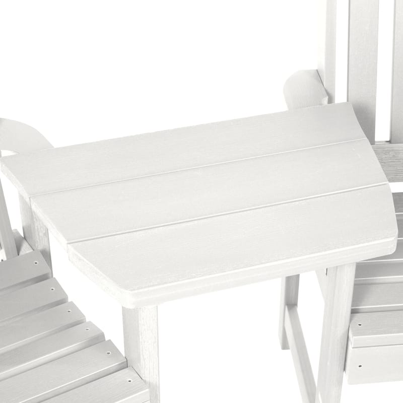HIGHWOOD Eco-Friendly Adirondack Tete-a-Tete Connecting Table - White