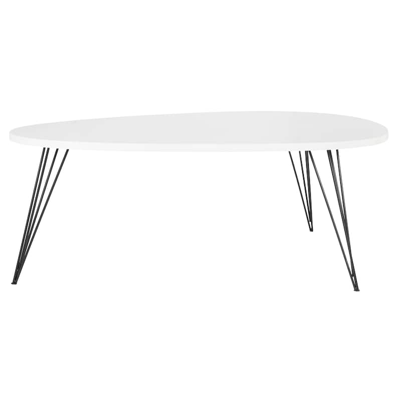 SAFAVIEH Louann Oak Finish/ Black Coffee Table - 44" x 31.5" x 15.6" - 44Wx32Dx16H