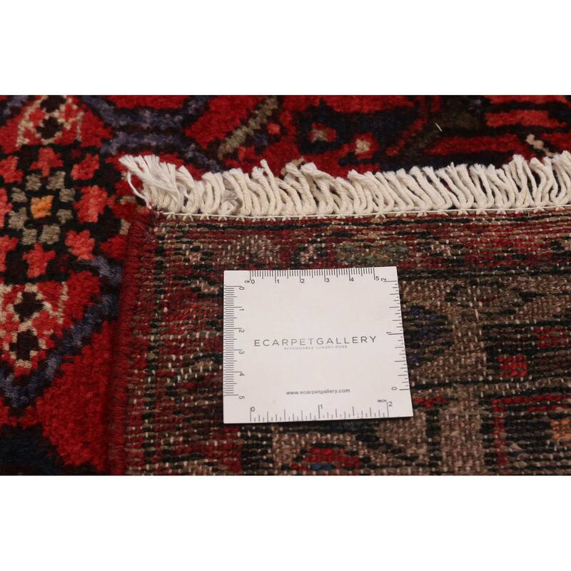 ECARPETGALLERY Hand-knotted Andelz Red Wool Rug - 3'8 x 10'2