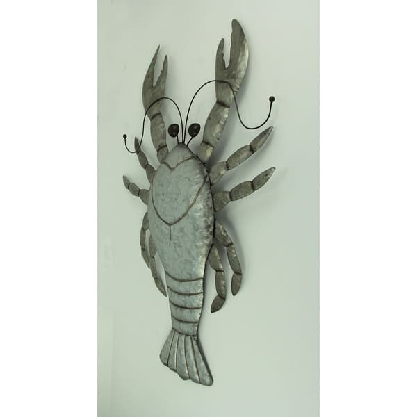 Shop Rustic Metal Lobster Coastal Decor Wall Sculpture Large On