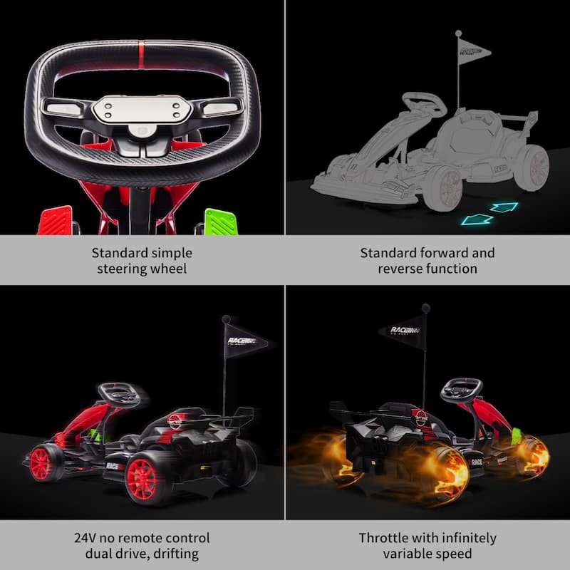 24V Electric Drift Kart for Kids