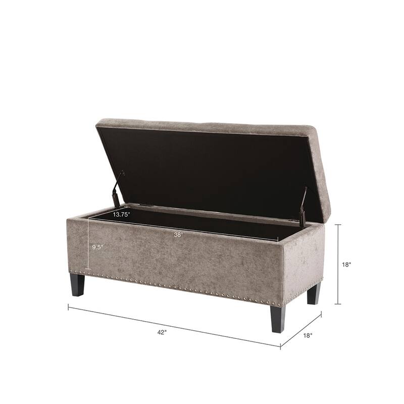 Stylish Mid-Century Modern Upholstered Tufted Storage Bench - Perfect for Versatile Spaces