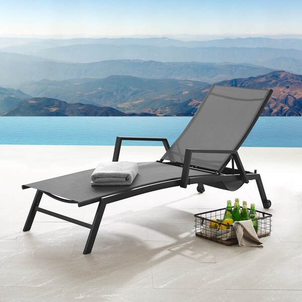 aluminum sling chaise