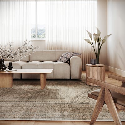 Nuloom Yalindra Meallion Traditional Washable Area Rug