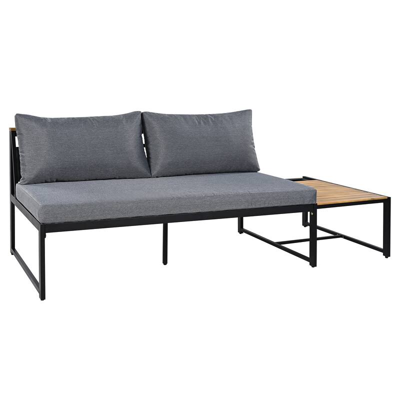 Sleek and Modern 4-Piece Patio Furniture Set by Leisure Zone
