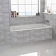 preview thumbnail 5 of 64, Fine Fixtures Tile-In White Fiberglass/Acrylic Soaking Bathtub with Built-in Tile Flange