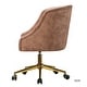 preview thumbnail 41 of 57, ET Tufted Task Chair With Golden Base by HULALA HOME