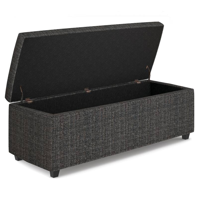 WYNDENHALL Cambridge 48 inch Wide Contemporary Rectangle Storage Ottoman
