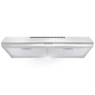 Cosmo 30 in. Ducted Under Cabinet Range Hood with 3-Speed Fan, Push Buttons - 30 in.