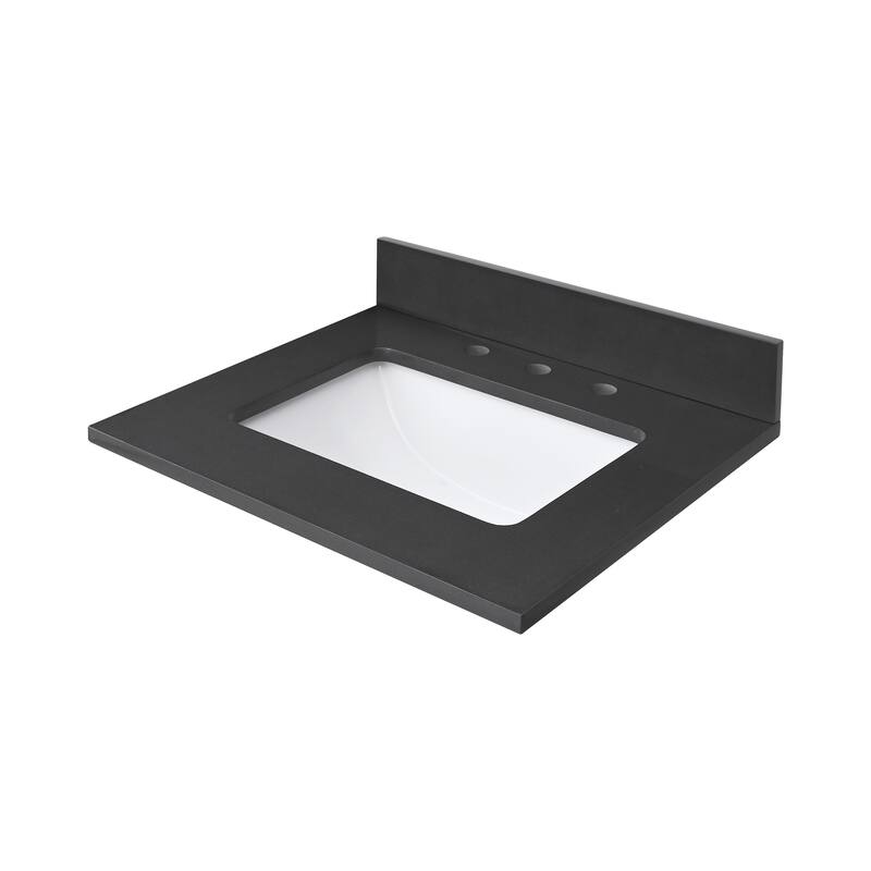 Avanity Quartz Vanity Top with Rectangular Undermount Sinks