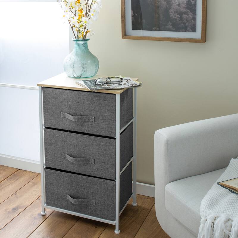 Simplify 3 Drawer Storage Chest in Beige