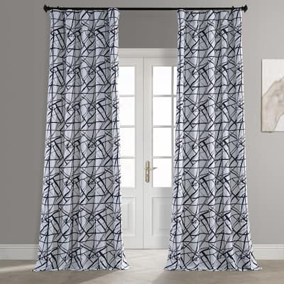 Exclusive Fabrics Gridlock Blackout Room Darkening Curtain Panel Pair (2 Panels)