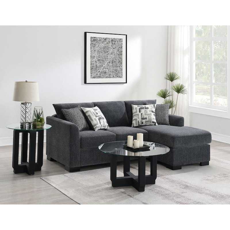 Storey Upholstered Sleeper Sectional Chaise Sofa