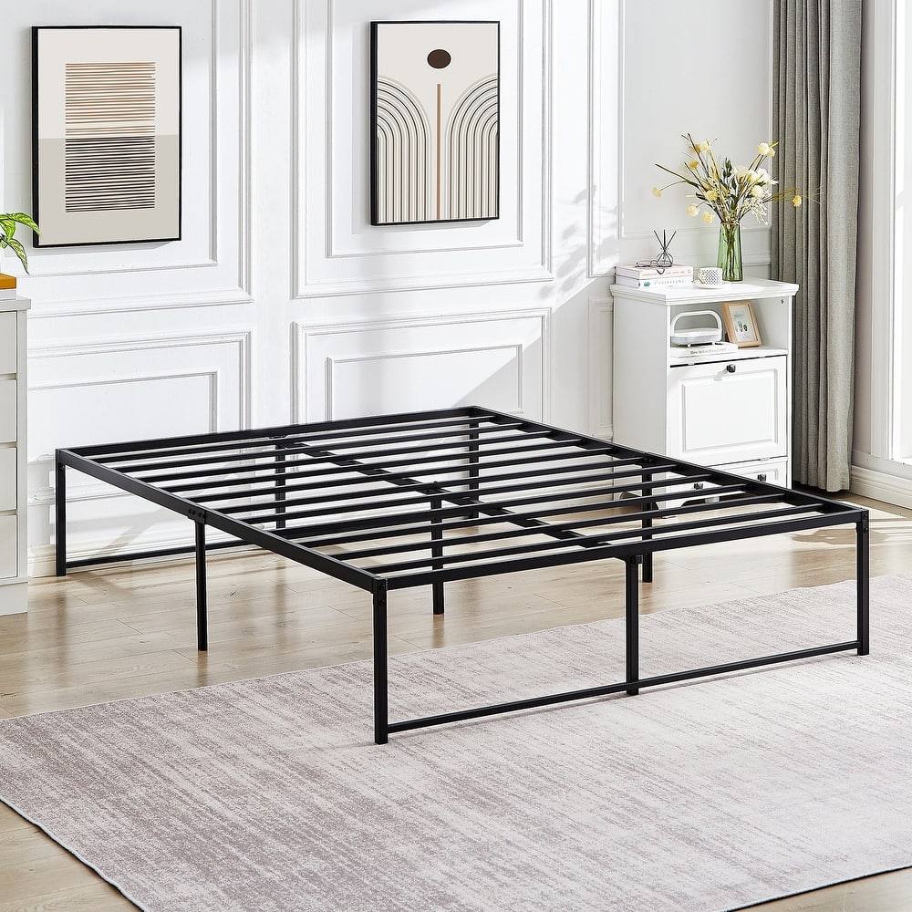 Javlergo 16 Inch Metal Platform Bed Frame