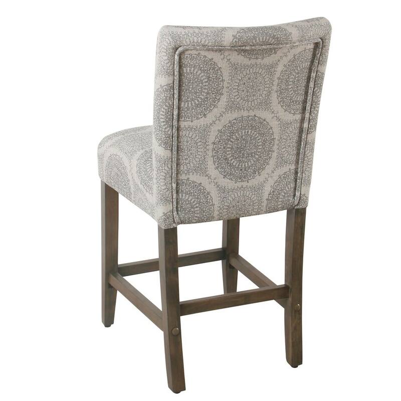 Homepop 24" Parsons Counter Stool - Gray Medallion