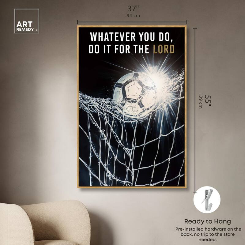 Do it for the Lord Soccer Canvas by Art Remedy