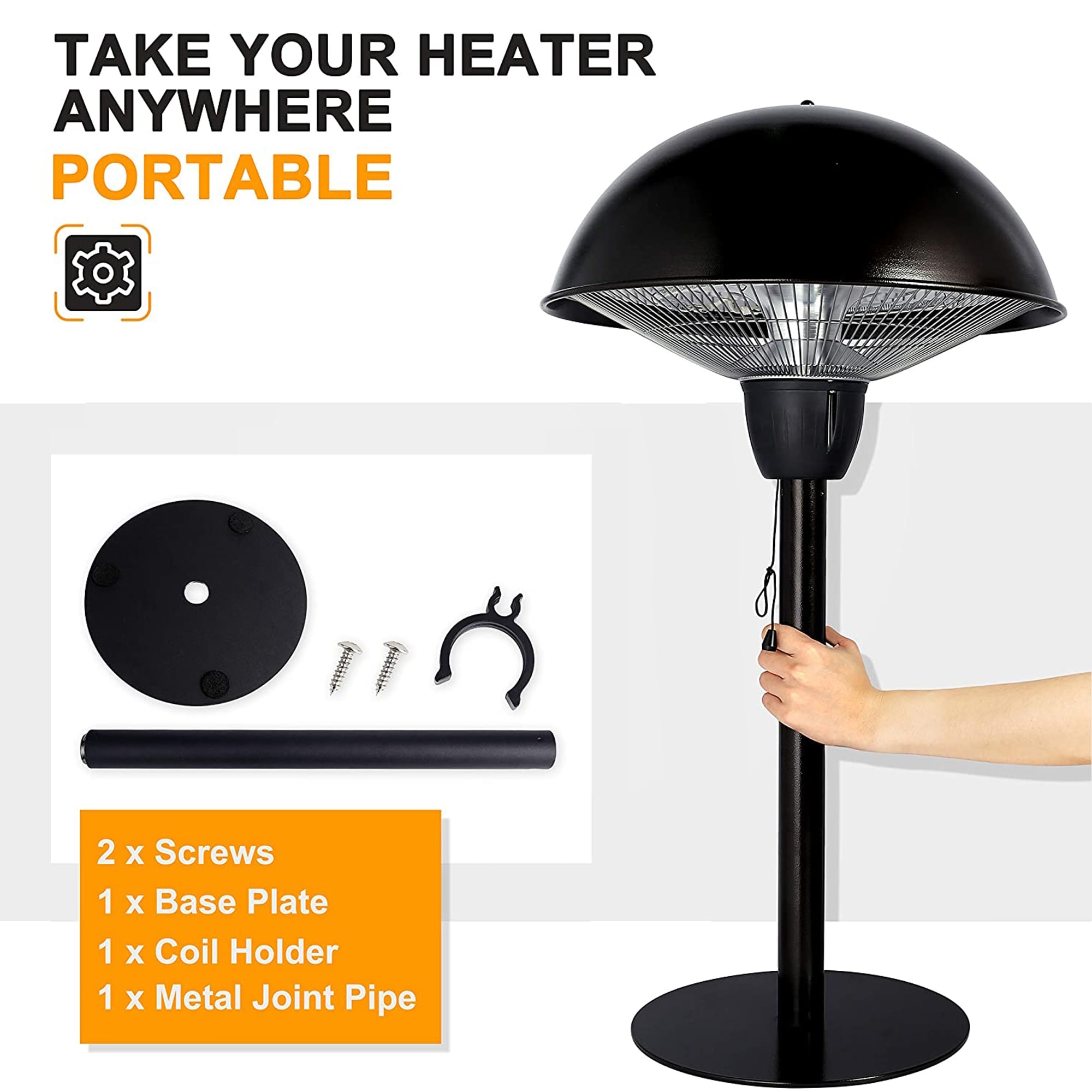 Star Patio Electric Patio Heater, Tabletop Heater, Infrared Heaters,  Electric Outdoor Heater, Portable Heater - On Sale - Bed Bath u0026 Beyond -  32166718