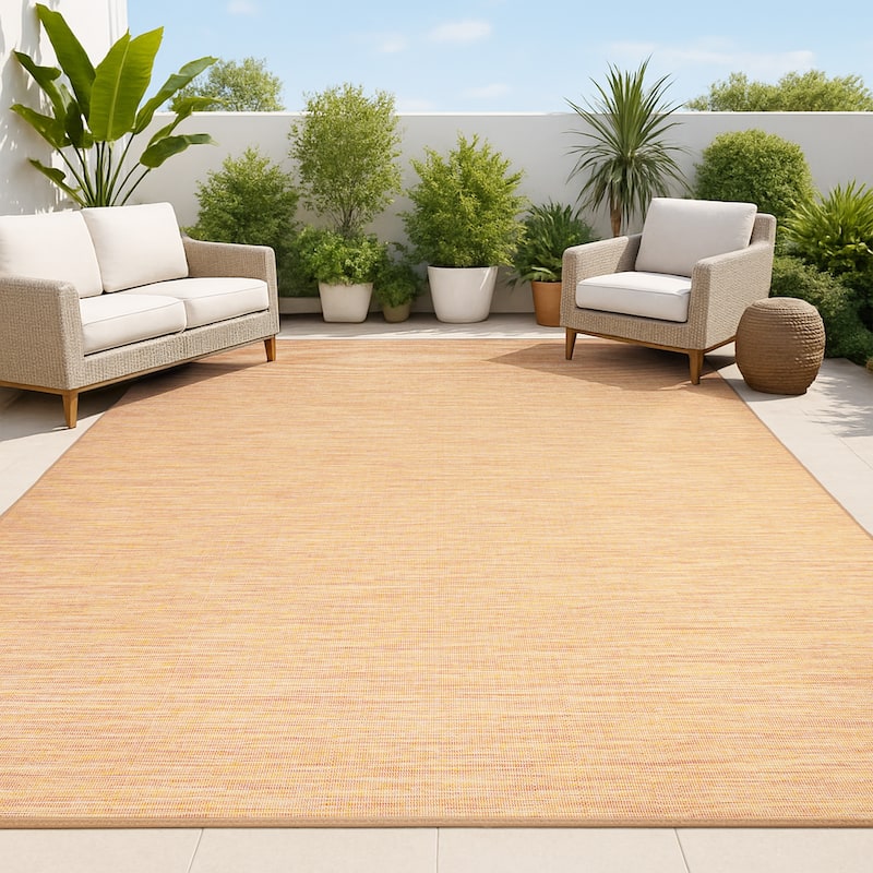 JONATHAN Y Bo Modern Flatweave Solid Area Rug