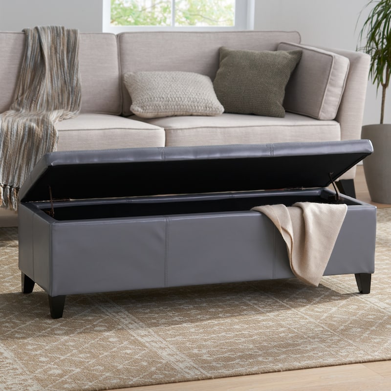 Upholstered Storage Bench for Bedroom Living Room Entryway