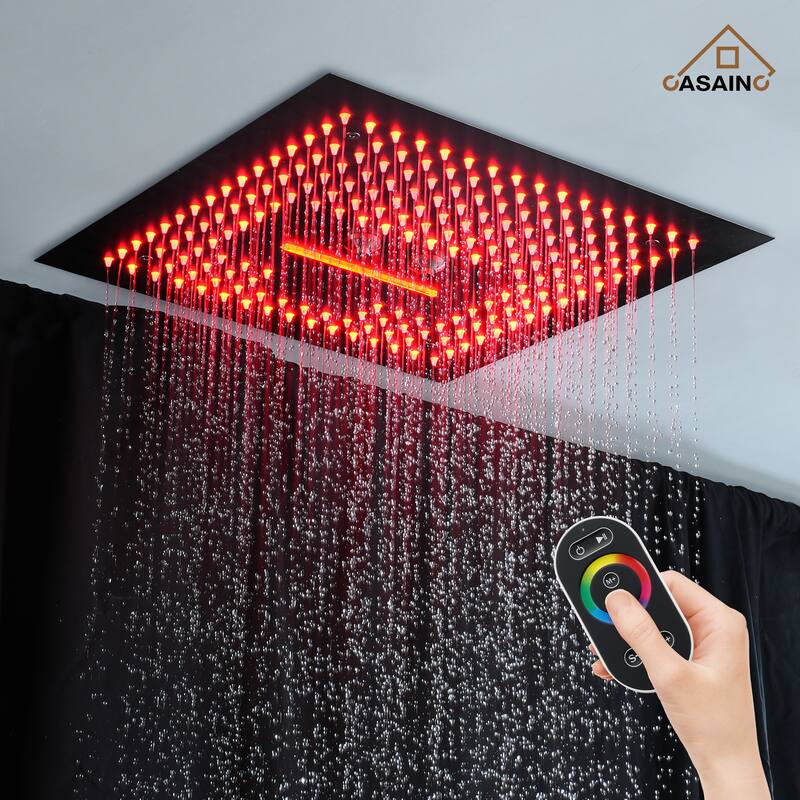 4 Functions Shower System with Multi-Function Remote Control 64 Color Lights