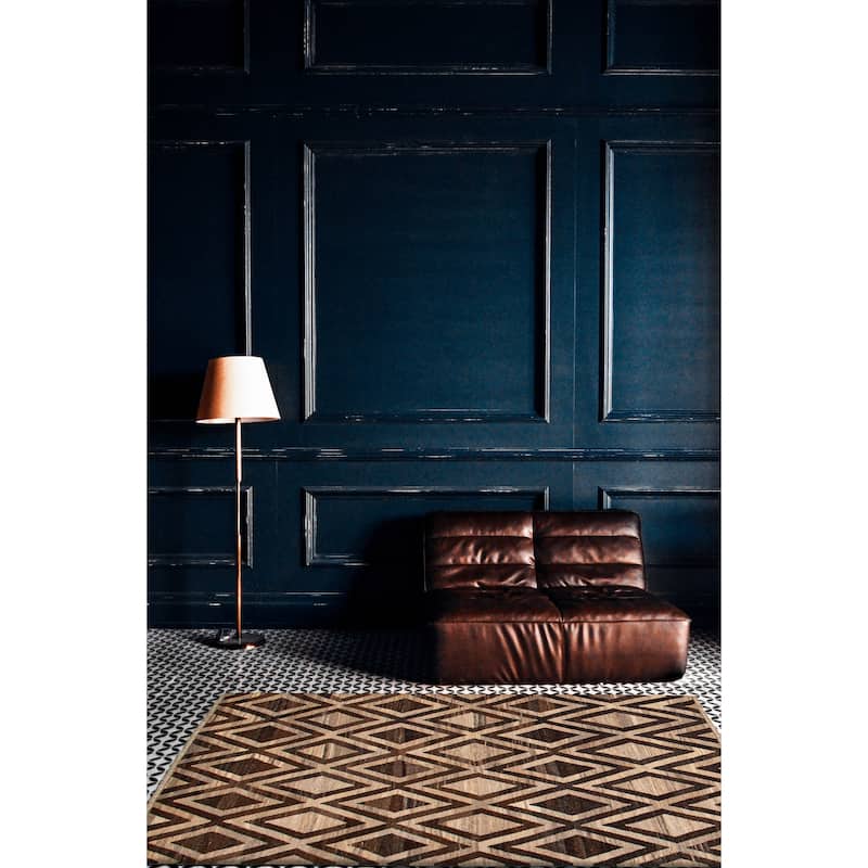 Sivas Brown, Tan Kilim 6'1" x 8'1" - 6'1 x 8'1